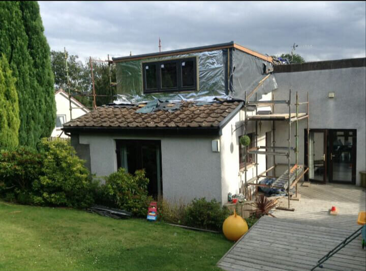 Dormer extension/oak cladding