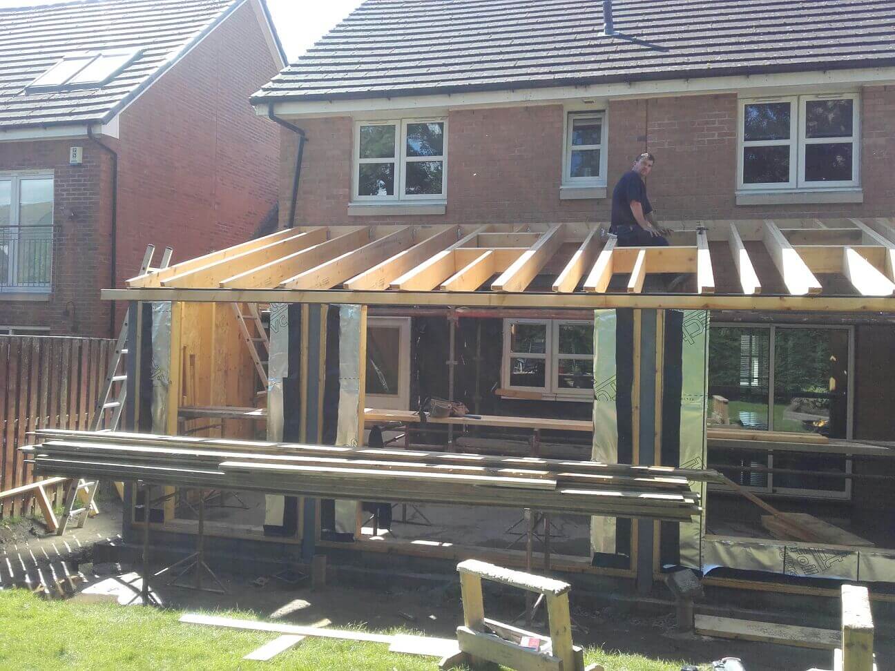 Foundations for timber kit extension